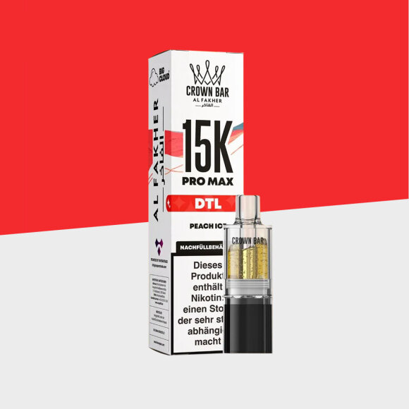 Al Fakher Crown Bar 15K Pro Max - Peach Ice – Pod