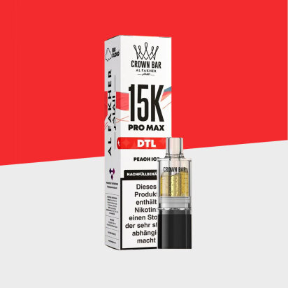Al Fakher Crown Bar 15K Pro Max - Peach Ice – Pod