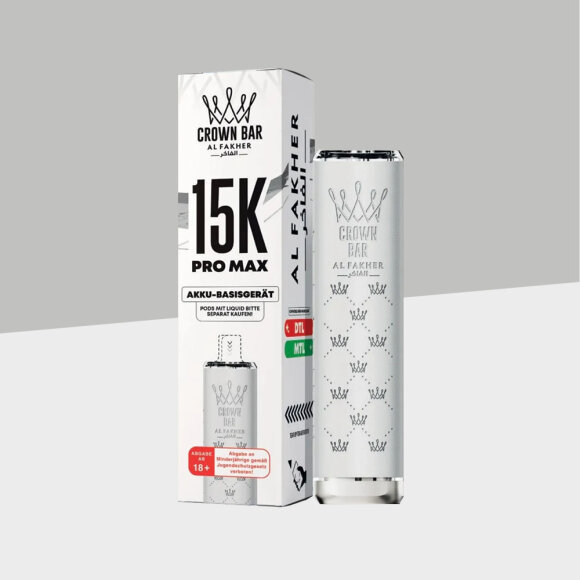 Al Fakher Crown Bar 15K Pro Max - White - Basisgerät