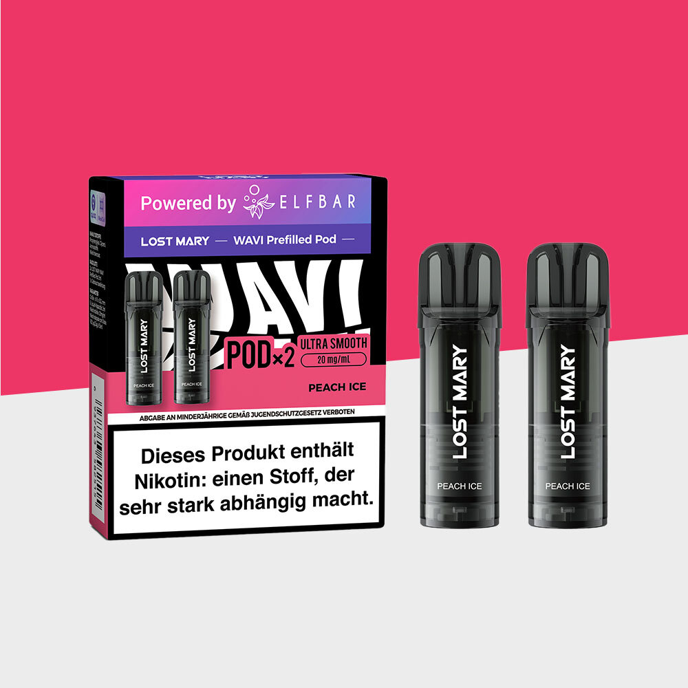elfbar elfa master akku Lost Mary Tappo Air Peach Ice 0mg Cartridges (2pk) main image 0