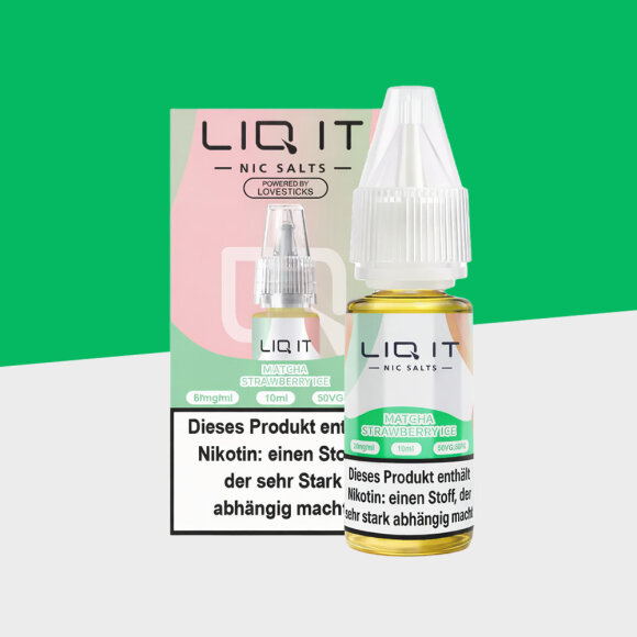 Lovesticks LIQ IT - Matcha Strawberry Ice 6mg/ml - E-Liquid