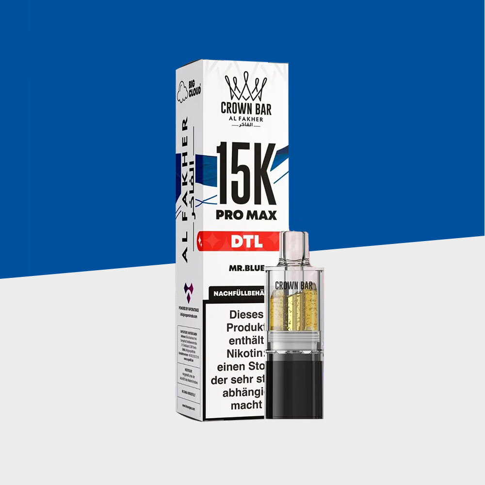 Al Fakher Crown Bar 15K Pro Max - Mr. Blue