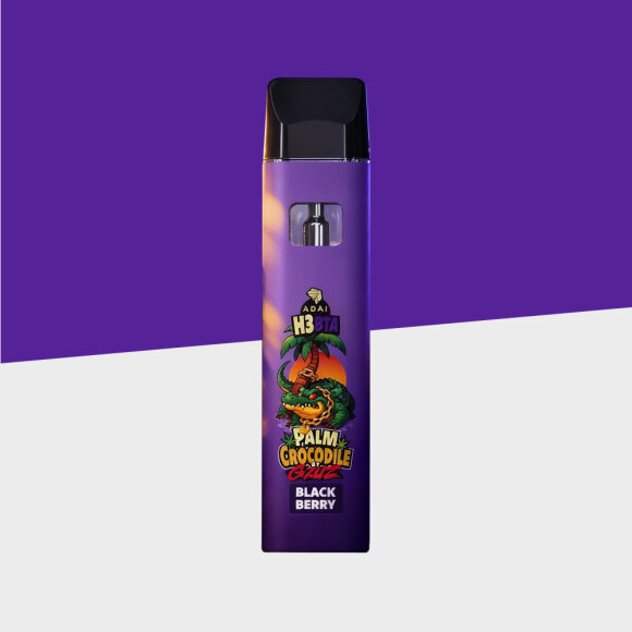 Palm Crocodile by GZUZ - Blackberry - H3BTA - Einweg Vapes