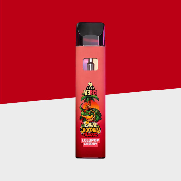 Palm Crocodile by GZUZ - Lollipop Cherry - H3BTA - Einweg Vapes