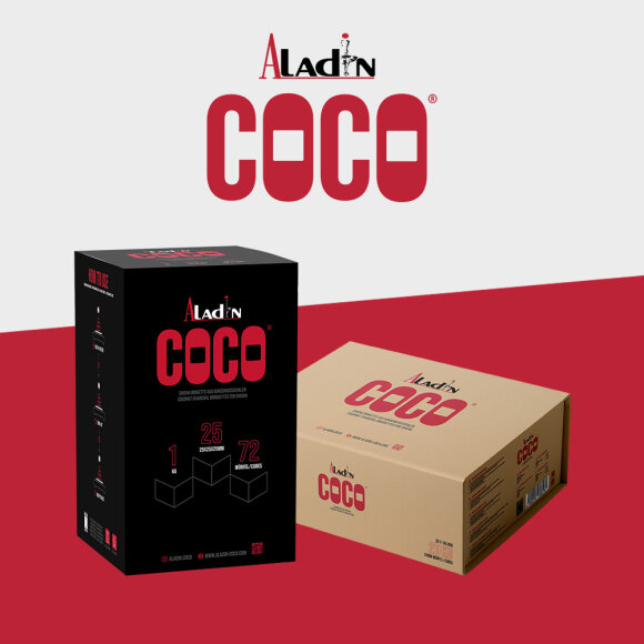 Aladin Coco - 25er - Naturkohle