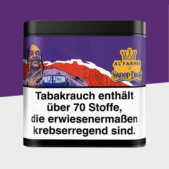 Al Fakher x Snoop Dogg Tabak 180g - Purple Passion