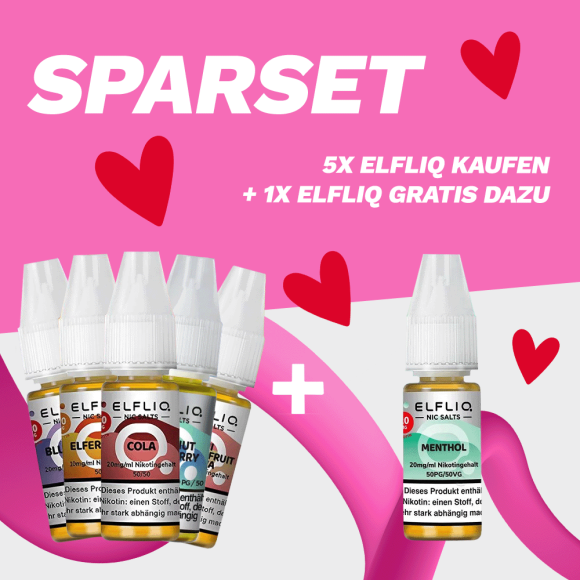 SPARSET: 5x Elfliq kaufen + 1 GRATIS dazu