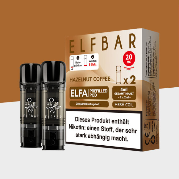 ELFA by Elfbar - Hazelnut Coffee - Pod (2er Pack)
