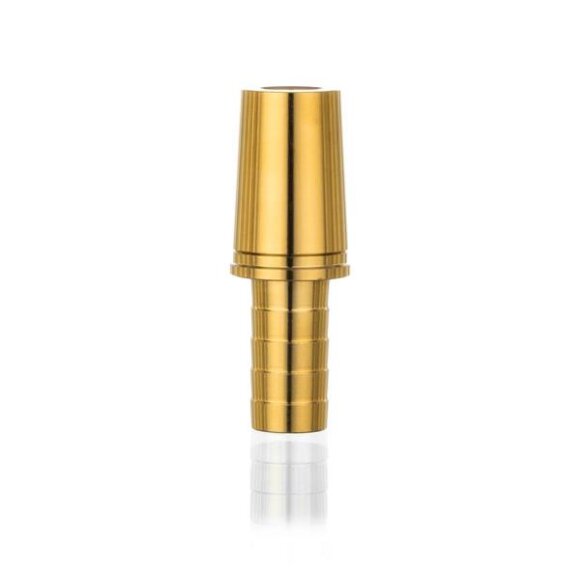 Aladin Shisha Schlauchadapter 18/8 Schliff mit Ventilkugel - Gold