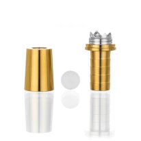 Aladin Shisha Schlauchadapter 18/8 Schliff mit Ventilkugel - Gold