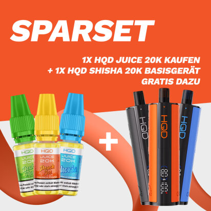 AKTION: HQD Juice 20K + GRATIS Basisgerät