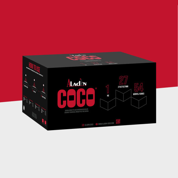 Aladin Coco - 27er - Naturkohle - 1kg