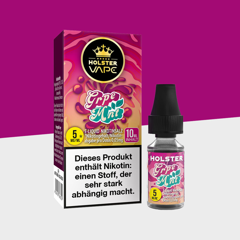 Holster Grpe Mint 5mg/ml E-Liquid | kaufen, 7,99 Holster Grpe Mint 5mg/ml E-Liquid | kaufen, 7,99