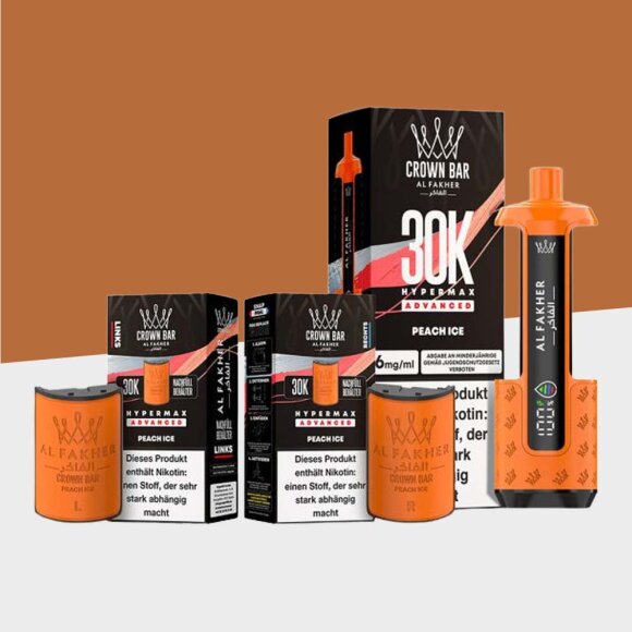 Al Fakher 30K Hypermax - Peach Ice