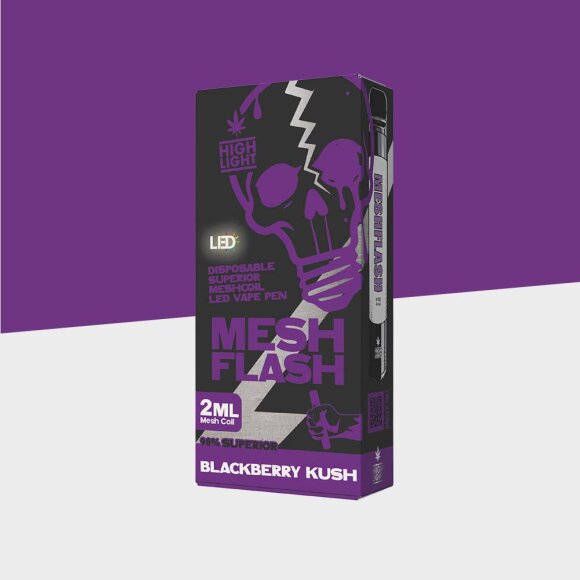 Mesh Flash - Blackberry Kush - H2 - Einweg Vape
