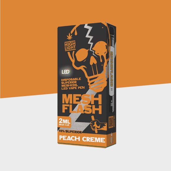 Mesh Flash - Peach Creme - H2 - Einweg Vape