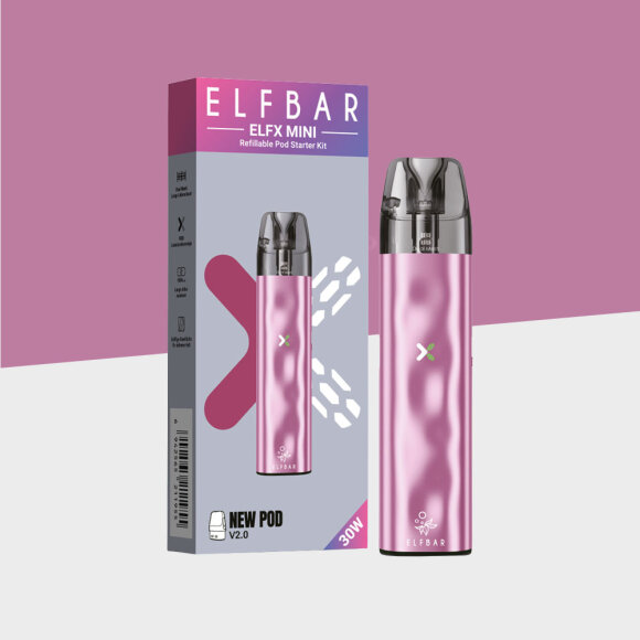 Elfbar ELFX Mini - Pink - Refillable Pod Kit