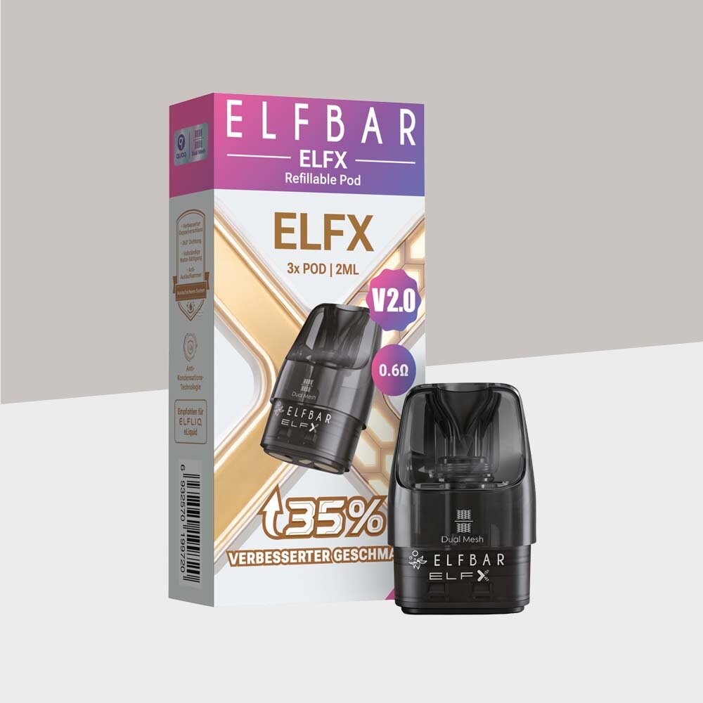 ELFX V2.0 - Refillable Pods - 0.6 Ohm (3er Pack), 10,99