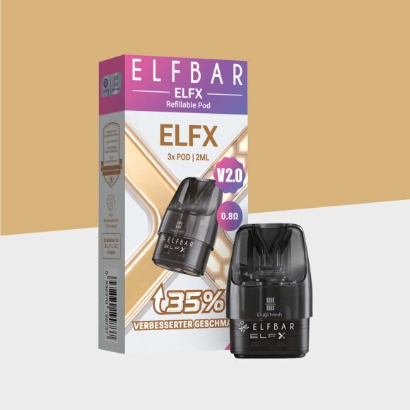 ELFX V2.0 - Refillable Pods - 0.8 Ohm (3er Pack)