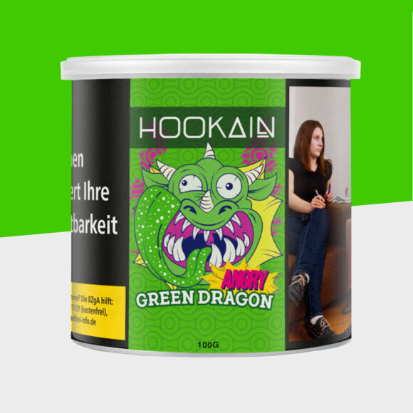 Hookain Tabak 100g - Angry Green Dragon