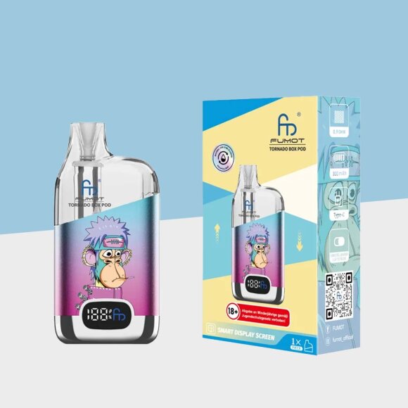 RandM Tornado Box - Blau Pink - Refillable Pod Kit