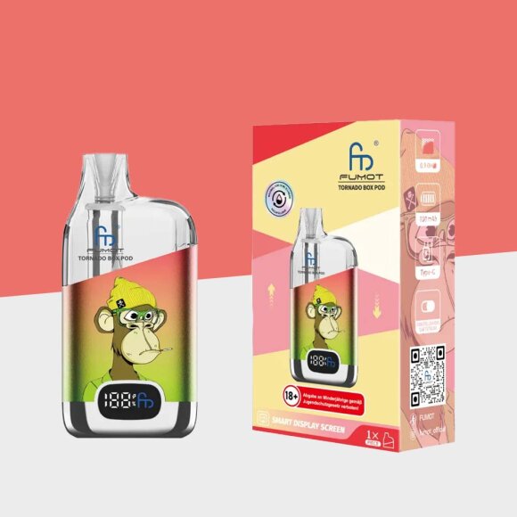 RandM Tornado Box - Rot Grün - Refillable Pod Kit