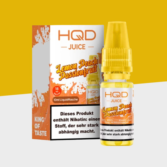 HQD Juice - Lemon Peach Passionfruit 18mg/ml - E-Liquid