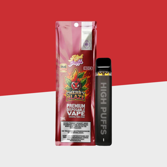 High Puffs - Cherry Blaze - H4 - Einweg Vape