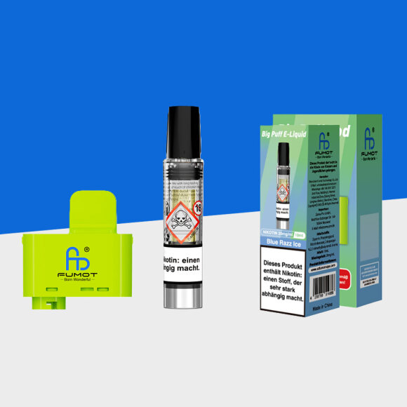 RandM Tornado 15000 - Blue Razz Ice - Pod