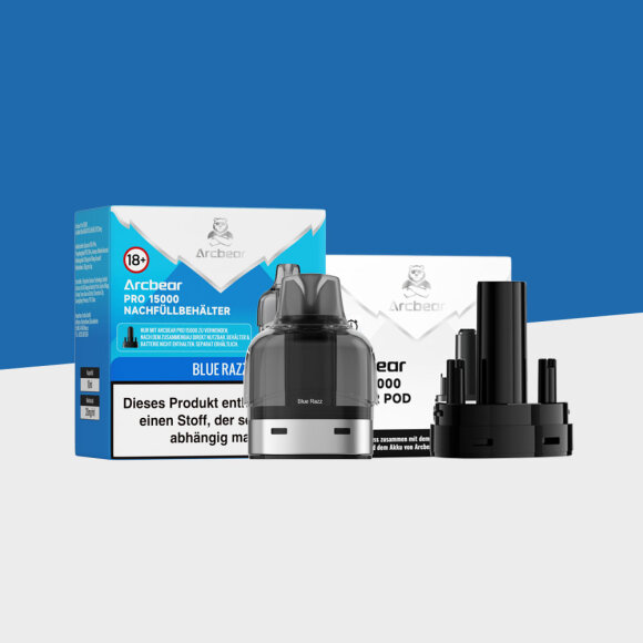 Arcbear Pro 15000 - Blue Razz - Pod + Leerpod