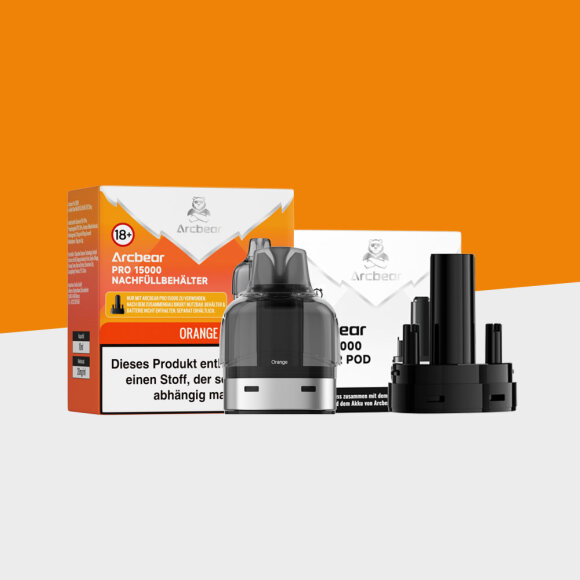 Arcbear Pro 15000 - Orange - Pod + Leerpod