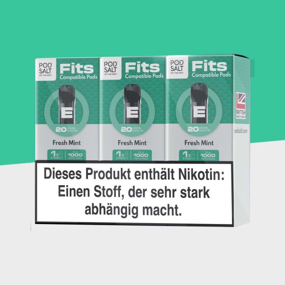 Pod Salt Fits Pods - Fresh Mint (3er Pack)