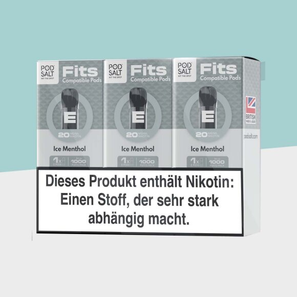 Pod Salt Fits Pods - Ice Menthol (3er Pack)