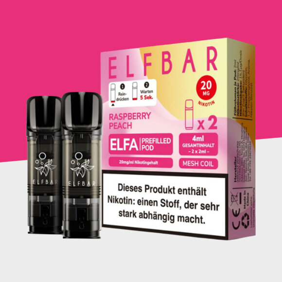 ELFA by Elfbar - Raspberry Peach - Pod (2er Pack)