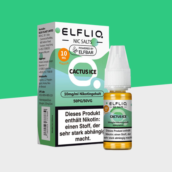 Elfliq by Elfbar - Cactus Ice 10mg/ml - E-Liquid