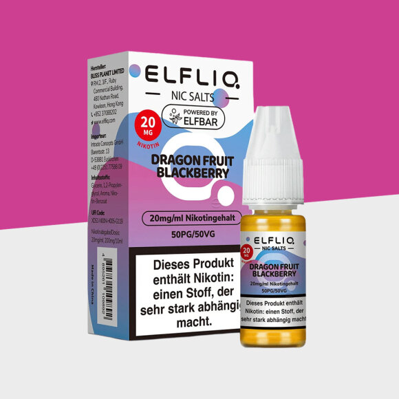 Elfliq by Elfbar - Dragon Fruit Blackberry 20mg/ml - E-Liquid