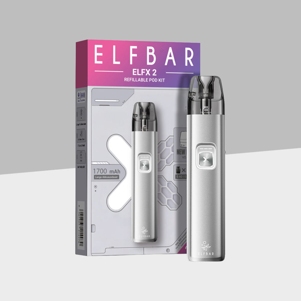 elfbar elfx akkuträger 2 - titanium silver Refillable elfbar gerät Color:Green Buy Elf Bar Mate