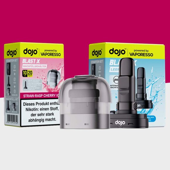 Dojo Blast X - Straw-Rasp Cherry Ice - Pod + Leerpod