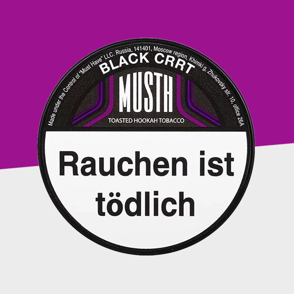 MustH Tabak 200g - BLACK CRRT