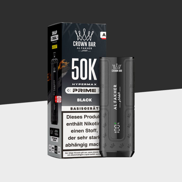 Al Fakher 50K Hypermax Prime - Black - Basisgerät