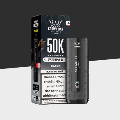 Al Fakher 50K Hypermax Prime - Black - Basisgerät