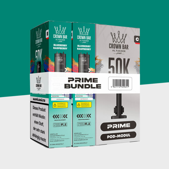 Al Fakher 50K Hypermax Prime - Blueberry Sour Raspberry - Pod Bundle