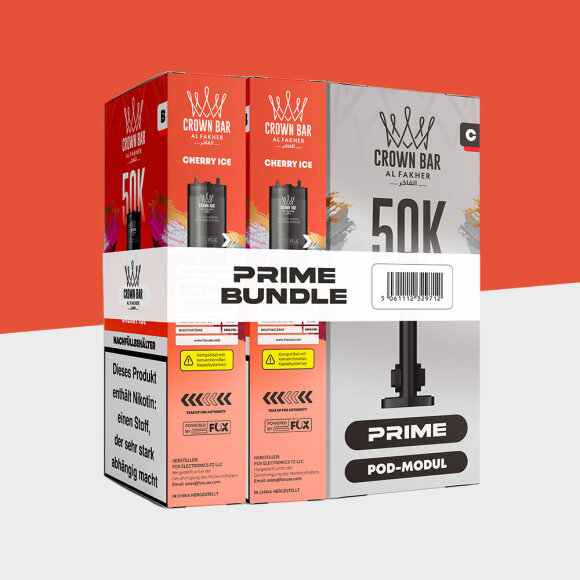 Al Fakher 50K Hypermax Prime - Cherry Ice - Pod Bundle