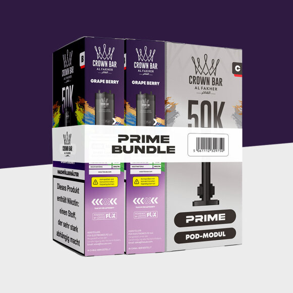 Al Fakher 50K Hypermax Prime - Grape Berry - Pod Bundle