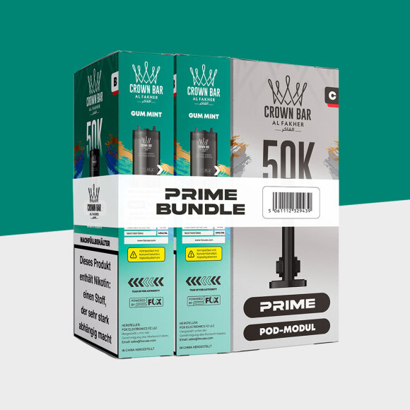 Al Fakher 50K Hypermax Prime - Gum Mint - Pod Bundle