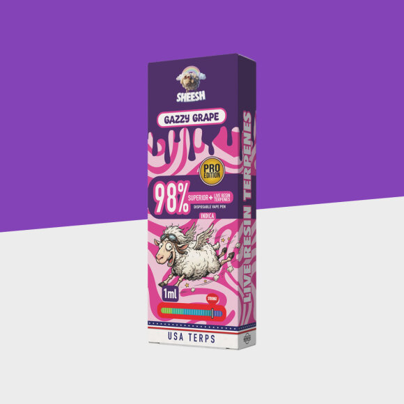 SHEESH Superior Line Pro - Gazzy Grape - 1ml - Einweg Vape