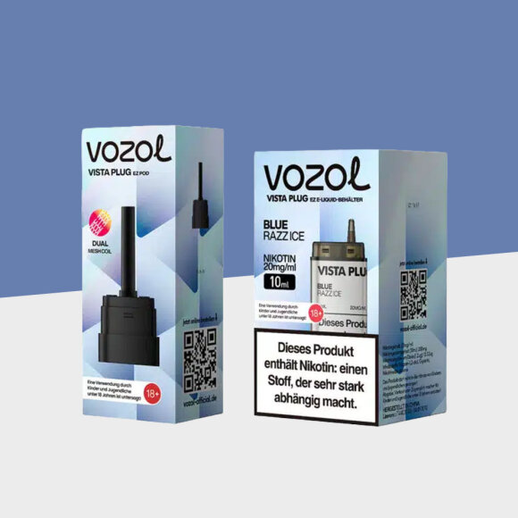 Vozol Vista Plug EZ - Blue Razz Ice - Pod + Leerpod