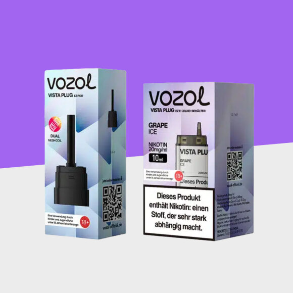 Vozol Vista Plug EZ - Grape Ice - Pod + Leerpod