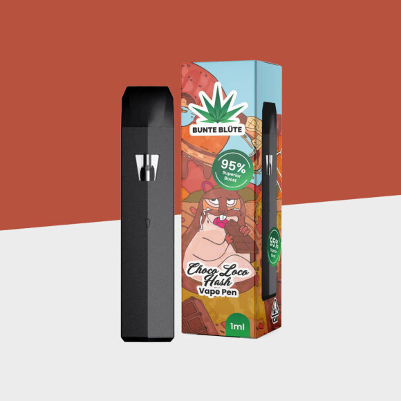 Bunte Blüte - Choco Loco Hash - Superior Blend - 1ml - Einweg Vape