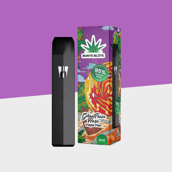 Bunte Blüte - Ghost Train Haze - Superior Blend - 1ml - Einweg Vape
